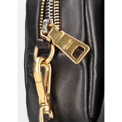 PRADA プラダ 美品 BP0166 ナッパレザー リボンモチーフ ミニ ショルダーバッグ