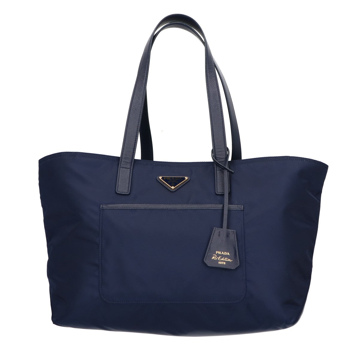 PRADA プラダ 1BG555 Re-Edition 1978 ミディアム Re-Nylon x サフィアーノレザー トートバッグ