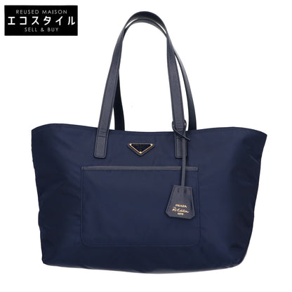 PRADA プラダ 1BG555 Re-Edition 1978 ミディアム Re-Nylon x サフィアーノレザー トートバッグ