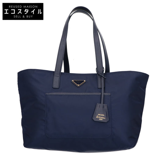 PRADA プラダ 1BG555 Re-Edition 1978 ミディアム Re-Nylon x サフィアーノレザー トートバッグ