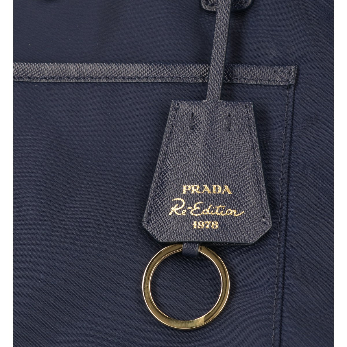 PRADA プラダ 1BG555 Re-Edition 1978 ミディアム Re-Nylon x サフィアーノレザー トートバッグ