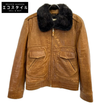 BALENCIAGA バレンシアガ 00s 146914 ビーバーファー ラムレザー ボンバージャケット ジャケット