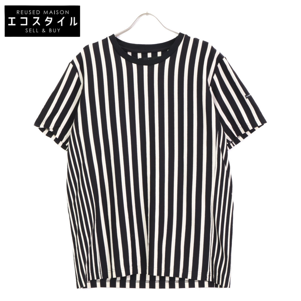 1piu1uguale3 Block Stripe MRT309 Cotton Crew Neck T-shirt Tops 4 Men's