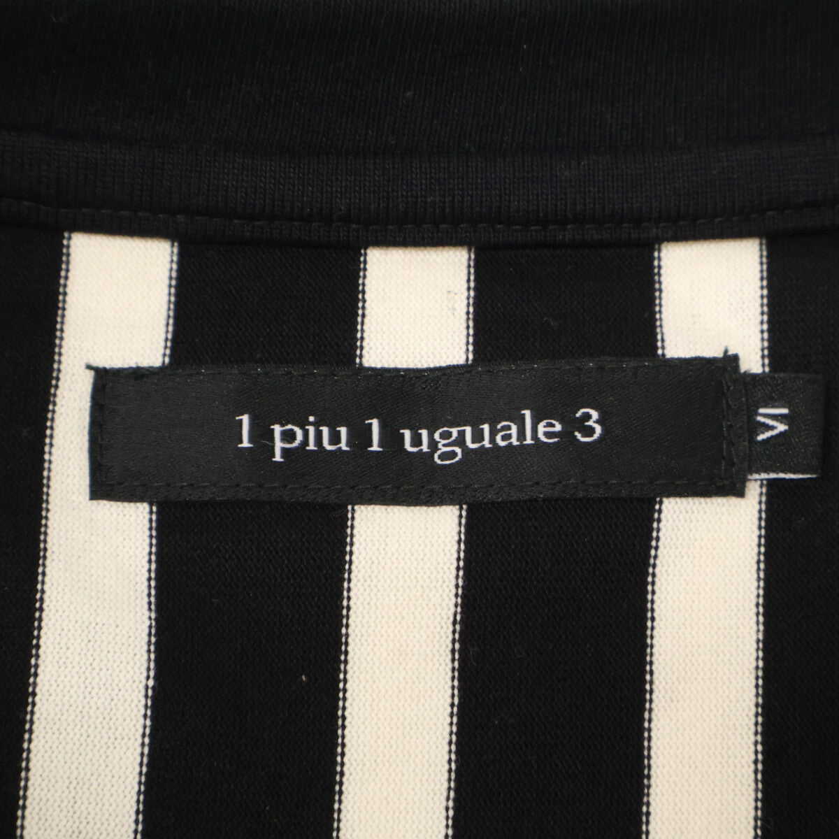 1piu1uguale3 Block Stripe MRT309 Cotton Crew Neck T-shirt Tops 4 Men's
