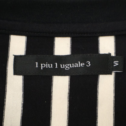 1piu1uguale3 Block Stripe MRT309 Cotton Crew Neck T-shirt Tops 4 Men's