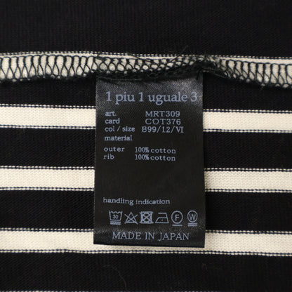 1piu1uguale3 Block Stripe MRT309 Cotton Crew Neck T-shirt Tops 4 Men's