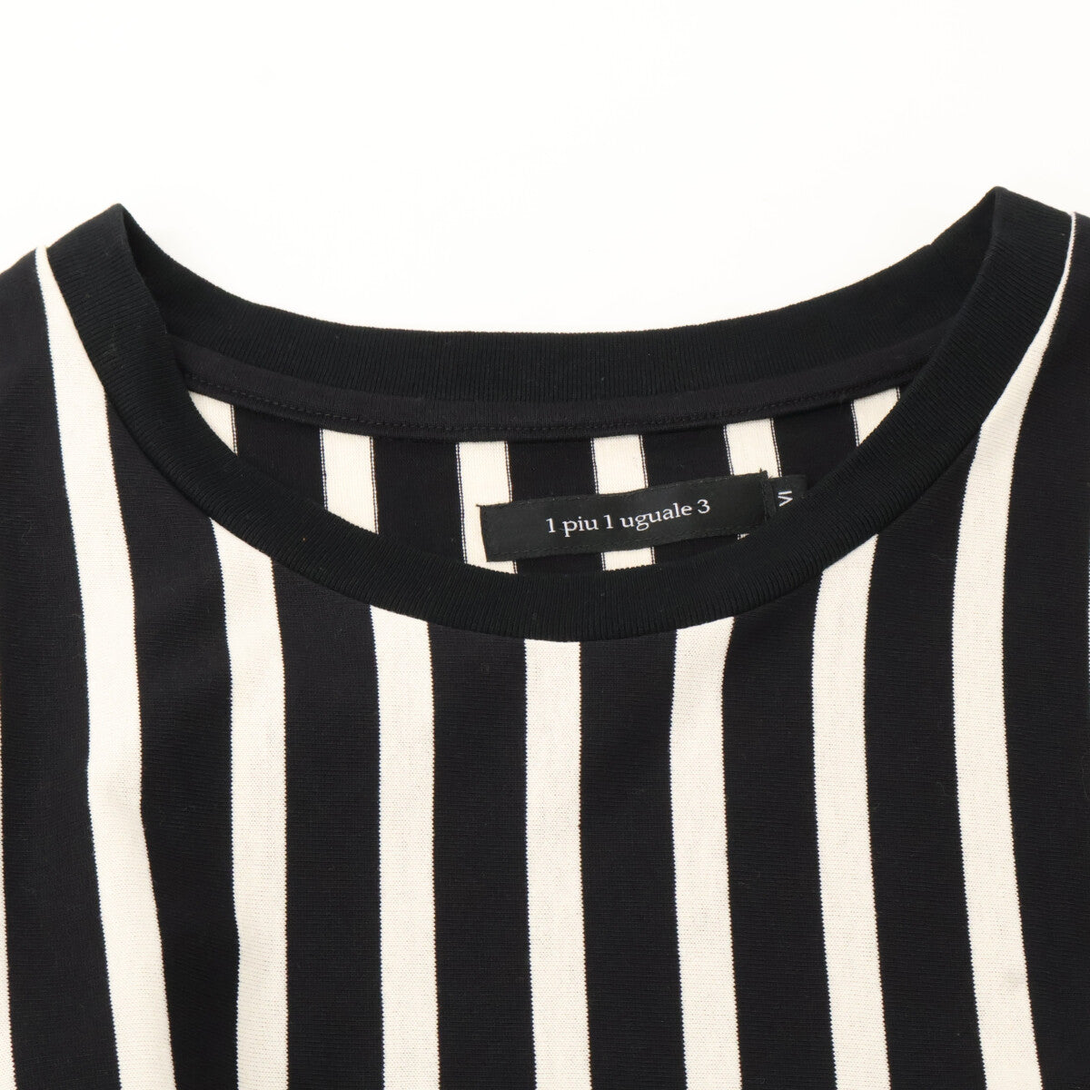 1piu1uguale3 Block Stripe MRT309 Cotton Crew Neck T-shirt Tops 4 Men's