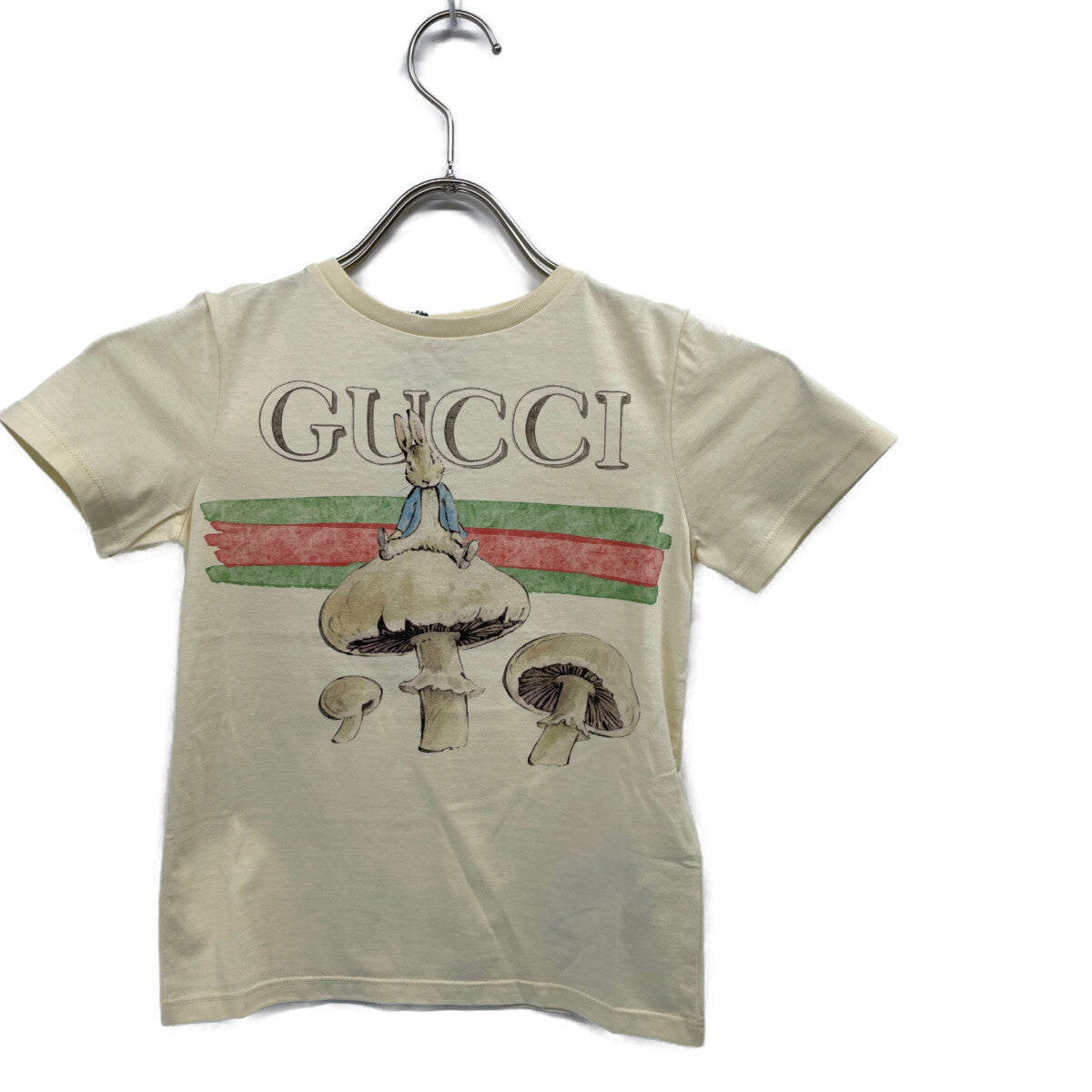 GUCCI 古驰 XJF6A 米色 彼得兔印花T恤 上衣
