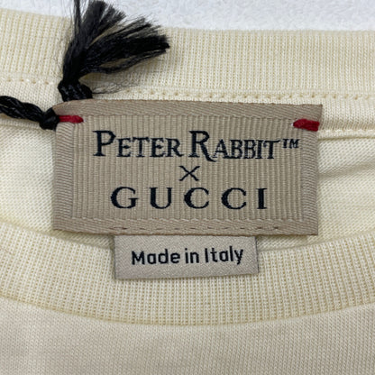 GUCCI 古驰 XJF6A 米色 彼得兔印花T恤 上衣