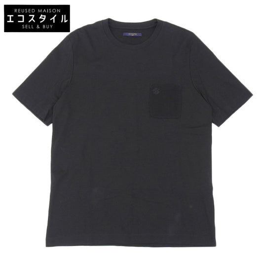 LOUIS VUITTON Louis Vuitton Beautiful Damier Pocket T-Shirt Top Men's Black XXL H6Y45W 2020 Top