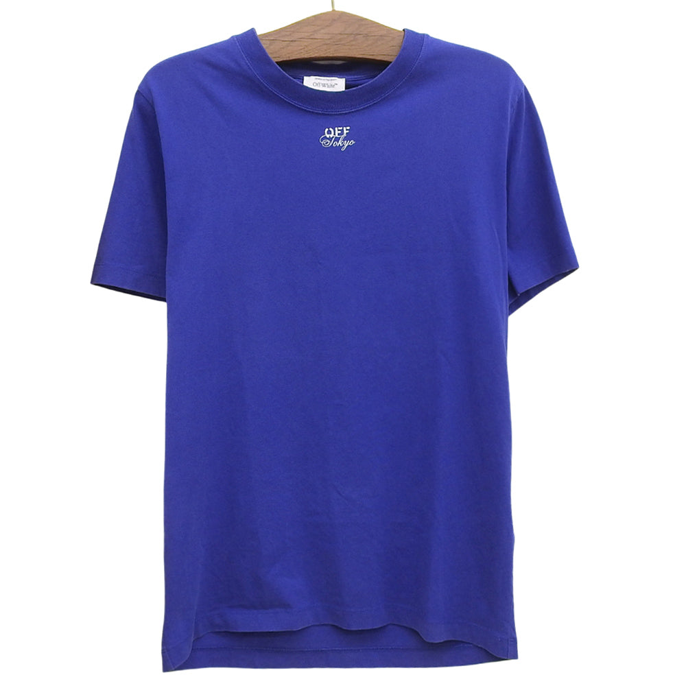 OFF-WHITE 潮牌 Off-White 东京T恤衫 男士 蓝色 M OMAA027T23JER020 23SS 上衣