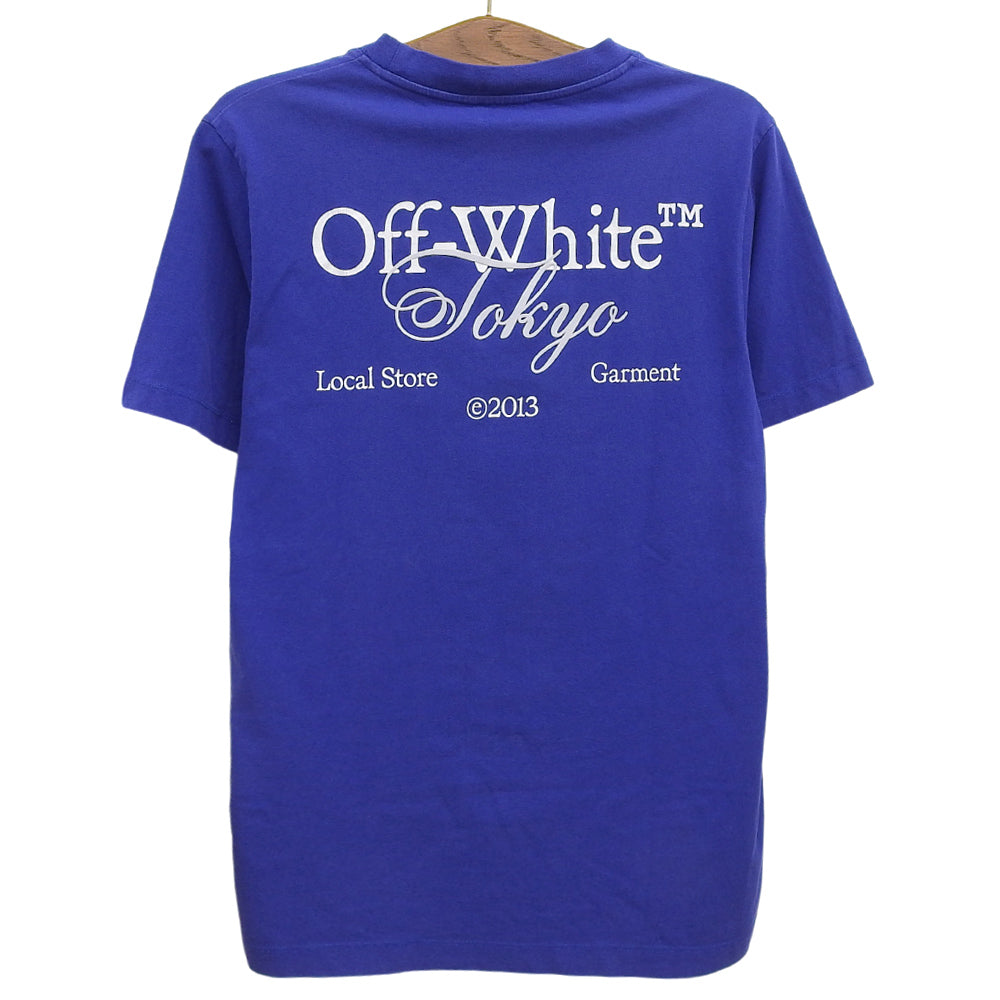 OFF-WHITE 潮牌 Off-White 东京T恤衫 男士 蓝色 M OMAA027T23JER020 23SS 上衣