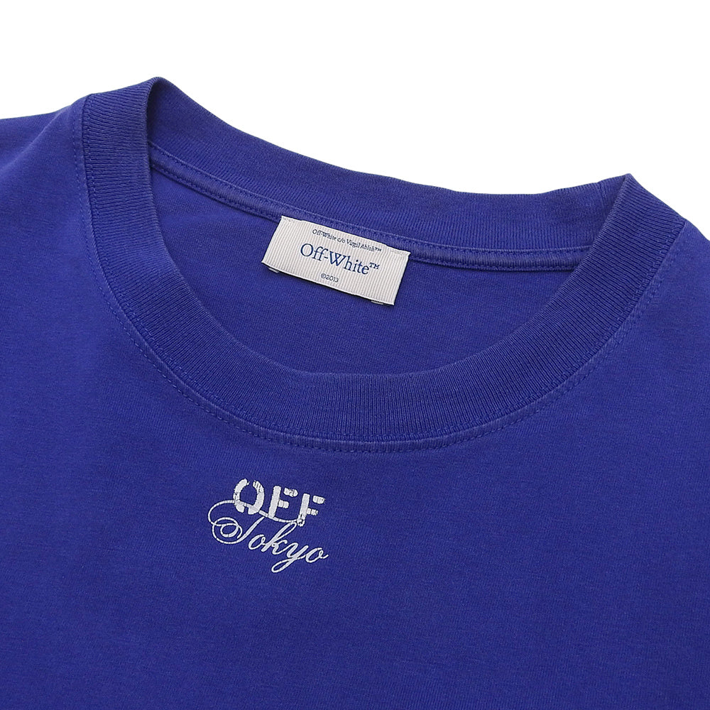OFF-WHITE 潮牌 Off-White 东京T恤衫 男士 蓝色 M OMAA027T23JER020 23SS 上衣