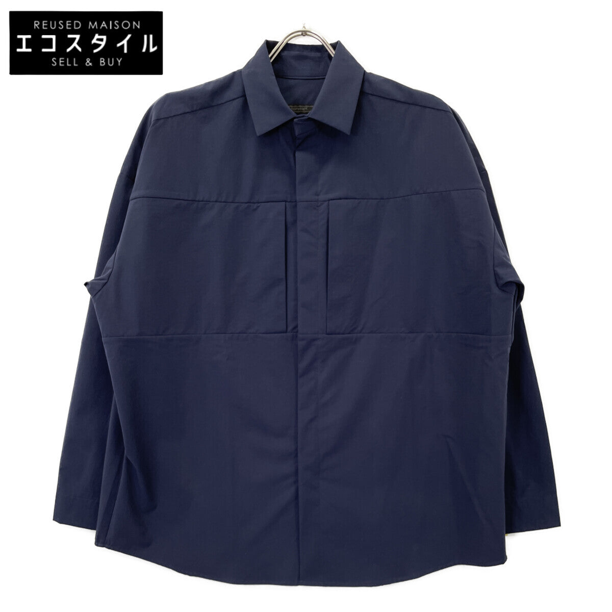 SOPHNET. ソフネット 242040 ネイビー STRETCH TECH長袖シャツ トップス