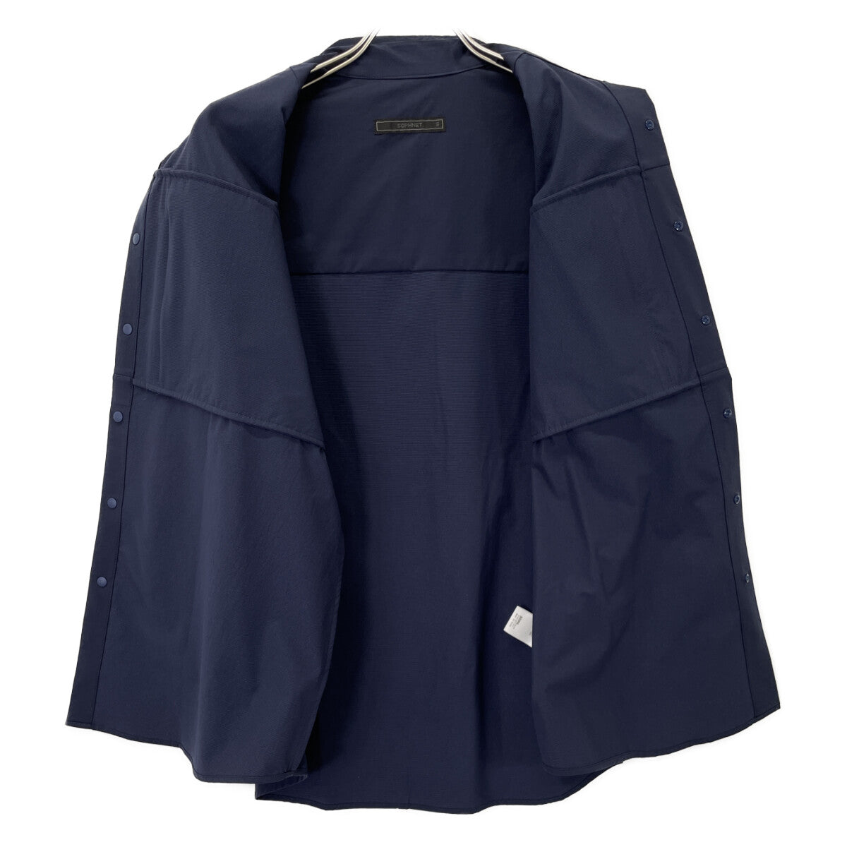 SOPHNET. ソフネット 242040 ネイビー STRETCH TECH長袖シャツ トップス