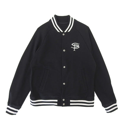 COMPACT DOUBLE KNIT SP LOGO VARSITY JACKET 夹克 男士 黑色 M SOPH-242049 夹克 M 男士