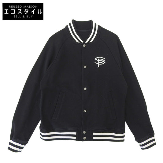 SOPHNET. ソフネット COMPACT DOUBLE KNIT SP LOGO VARSITY JACKET ジャケット メンズ 黒 ブラック M SOPH-242049 ジャケット