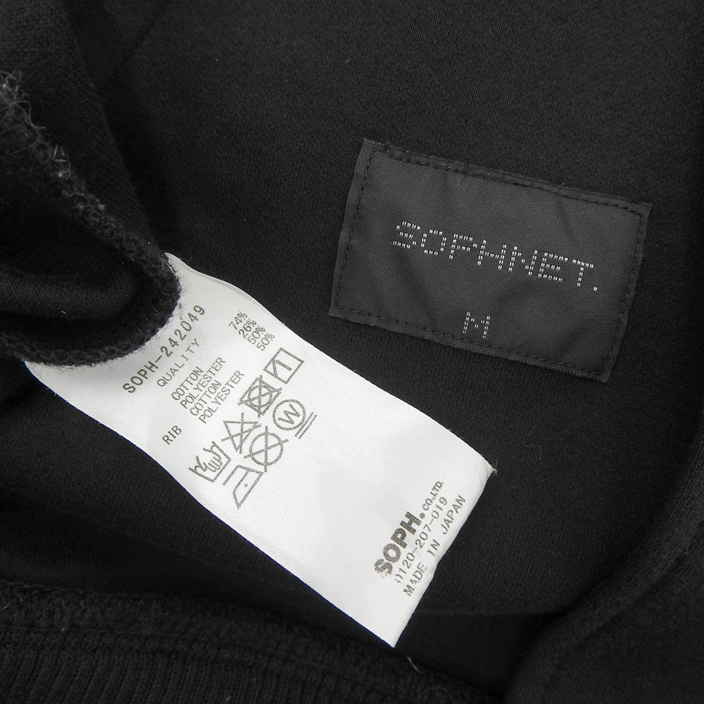 COMPACT DOUBLE KNIT SP LOGO VARSITY JACKET 夹克 男士 黑色 M SOPH-242049 夹克 M 男士