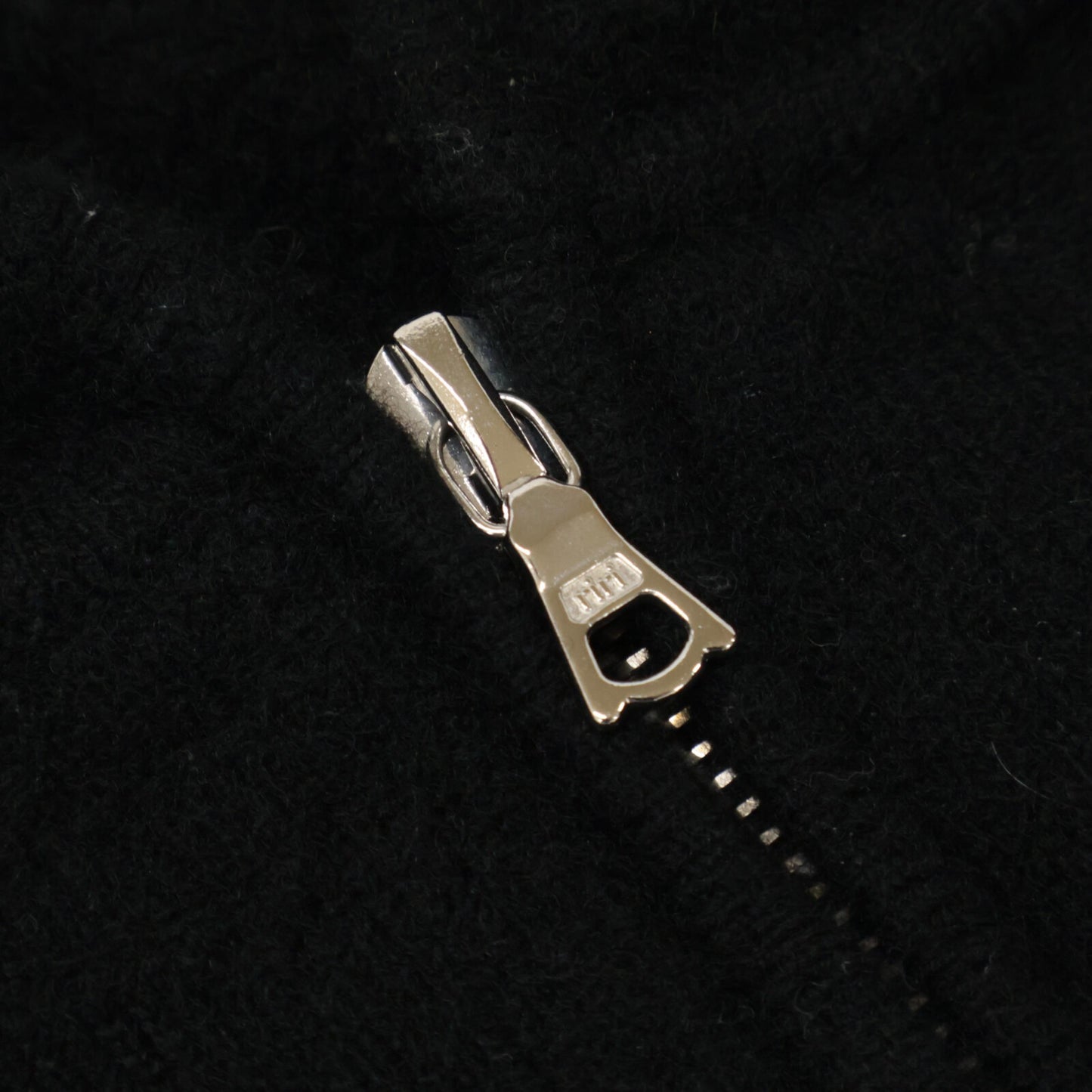SOPHNET. ソフネット SOPH-242073 黑色 羊毛抓绒拉链连帽衫 上衣 L 男士