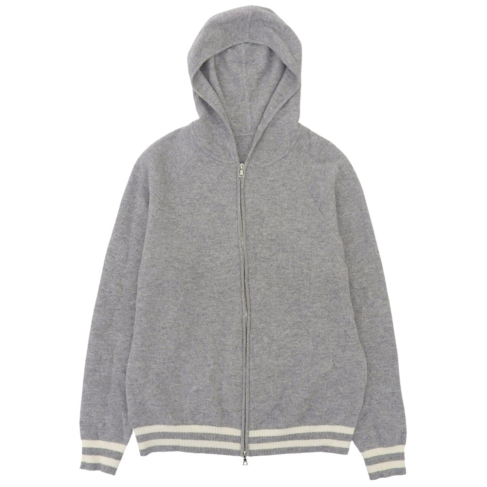 WOOL FLEECE ZIP UP HOODIE 羊毛抓绒拉链连帽衫 男士 灰色 L SOPH-242073 上衣 L 男士