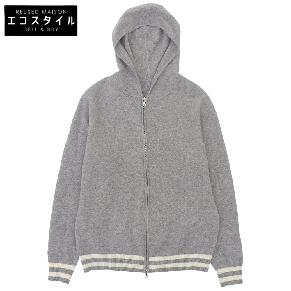 WOOL FLEECE ZIP UP HOODIE 羊毛抓绒拉链连帽衫 男士 灰色 L SOPH-242073 上衣 L 男士