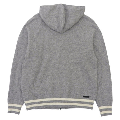 WOOL FLEECE ZIP UP HOODIE 羊毛抓绒拉链连帽衫 男士 灰色 L SOPH-242073 上衣 L 男士