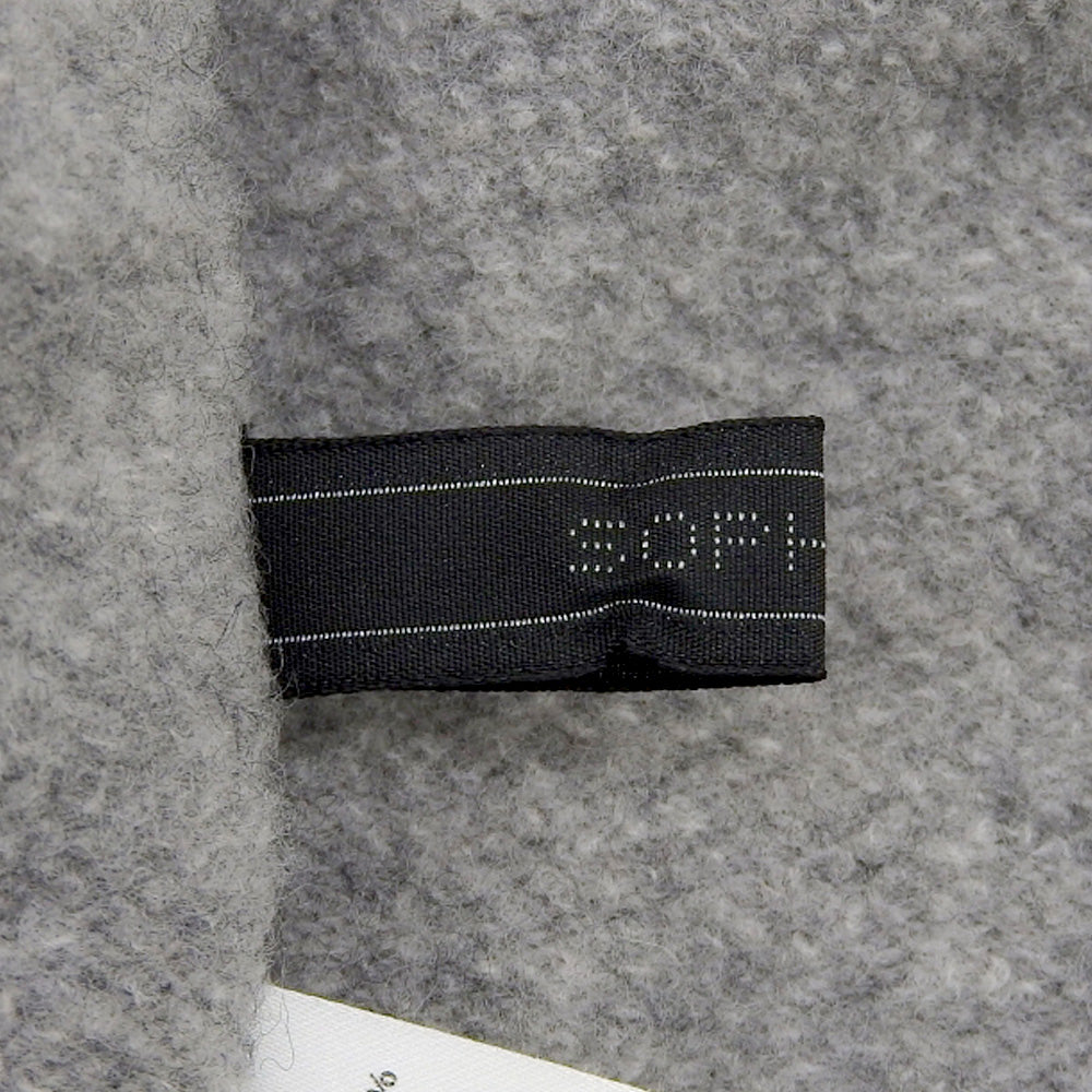 WOOL FLEECE ZIP UP HOODIE 羊毛抓绒拉链连帽衫 男士 灰色 L SOPH-242073 上衣 L 男士