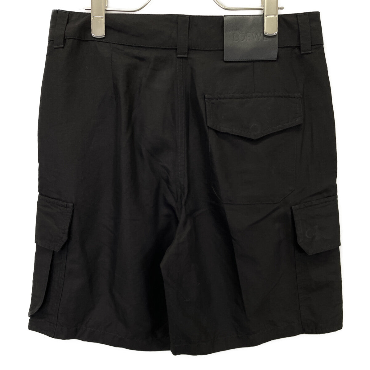 LOEWE H616Y1AX11 Black Paula's Ibiza Cargo Shorts Bottoms