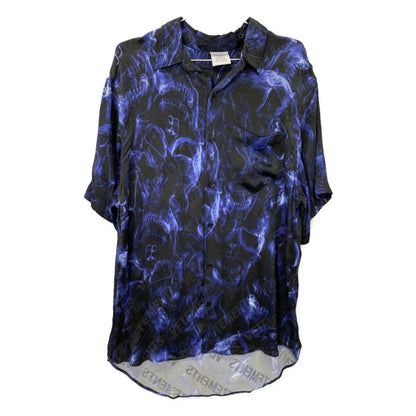 VETEMENTS ヴェトモン UA52SH450B Short Sleeve Skulls Logo Print Shir トップス