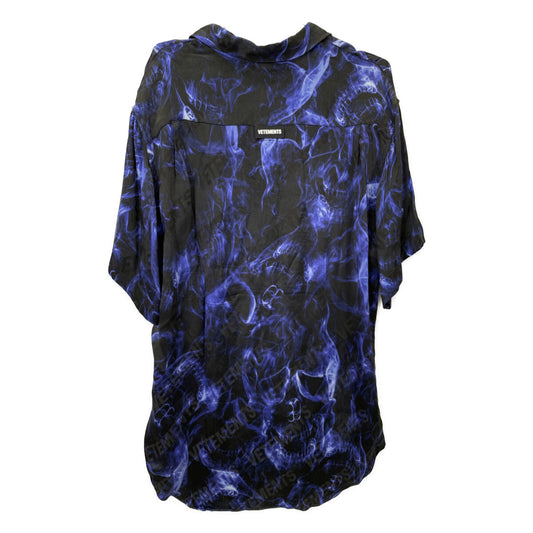 VETEMENTS ヴェトモン UA52SH450B Short Sleeve Skulls Logo Print Shir トップス