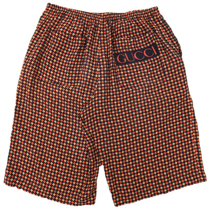 GUCCI グッチ 総柄 ショートパンツ ボトムス メンズ オレンジ系 46 672698 ボトムス