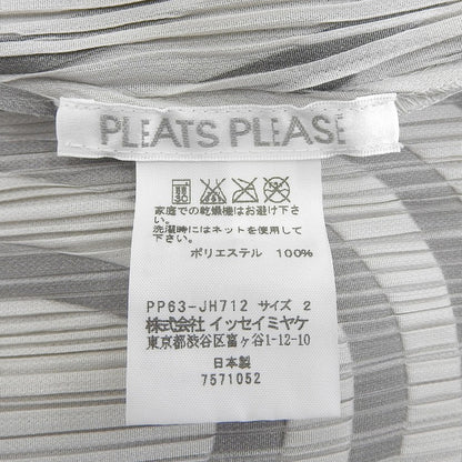 PLEATS PLEASE プリーツプリーズ 美品 エンボス加工 ワンピース レディース ライトグレー グリーン 2 PP63-JH712 ワンピース