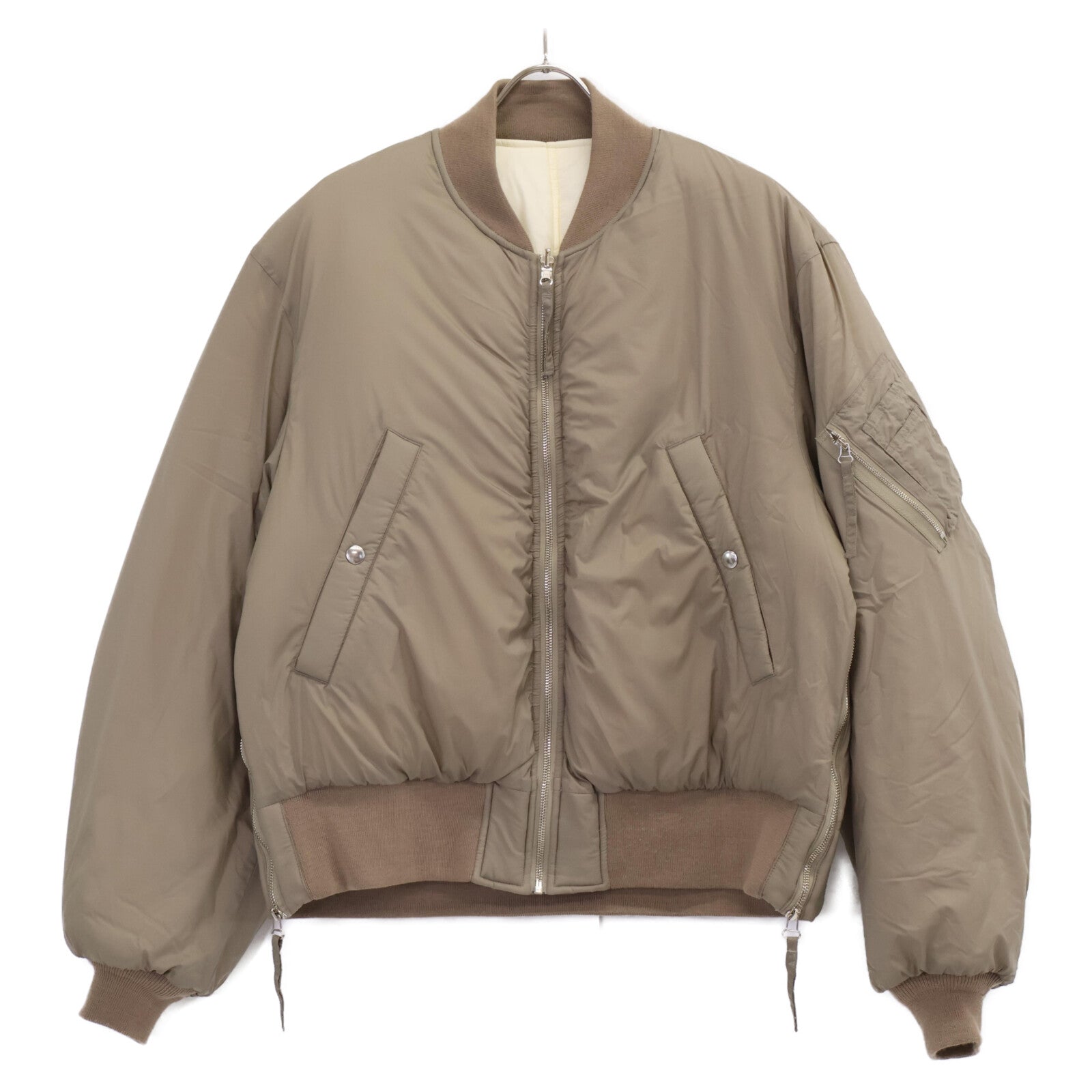 卡其色 24WJK-509 再生尼龙超细防撕裂 MA-1 夹克 M 男士