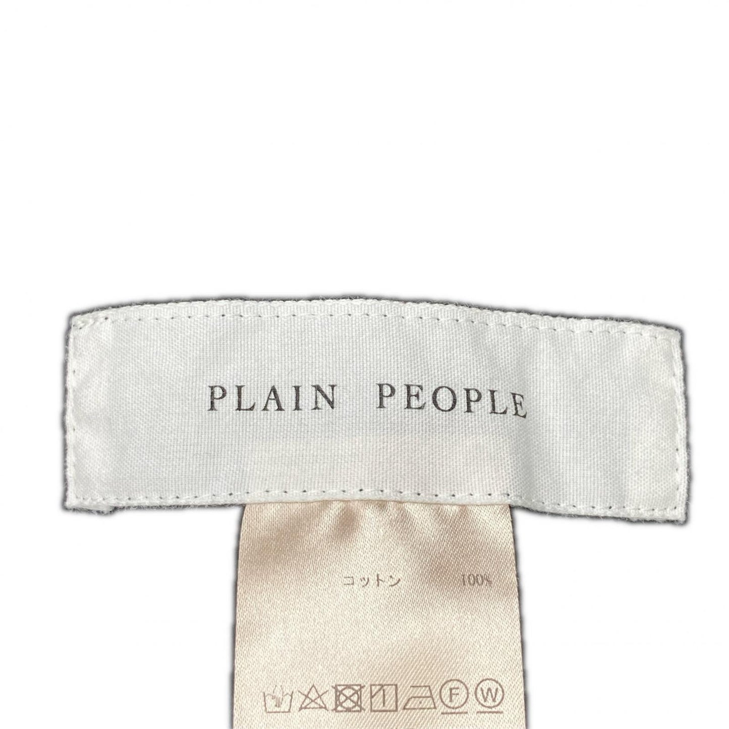 PLAIN PEOPLE プレインピープル ブラック A1543UP133 ハイツイストミニ裏毛ラップ風テーパードパンツ ボトムス