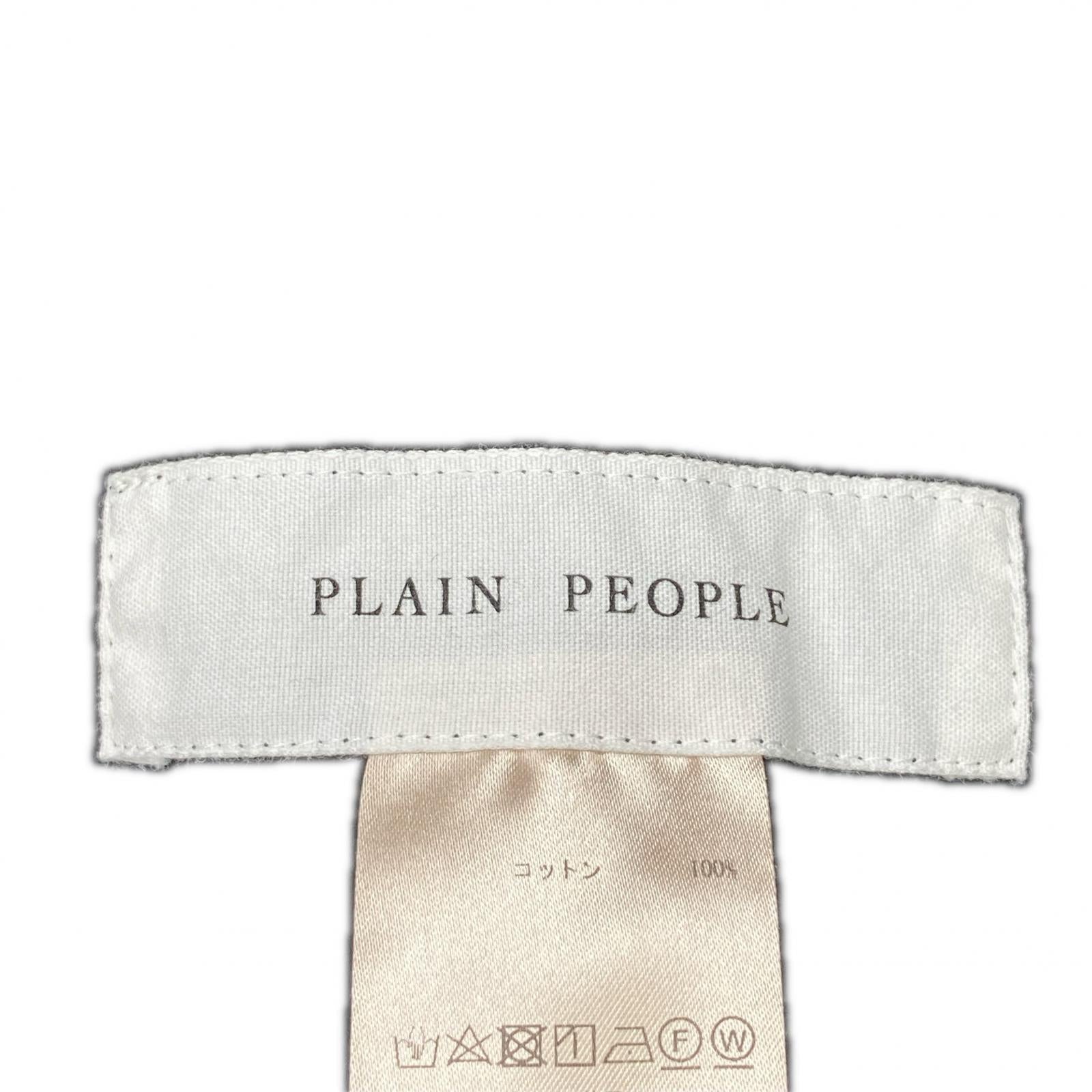 PLAIN PEOPLE プレインピープル ブラック A1543UP133 ハイツイストミニ裏毛ラップ風テーパードパンツ ボトムス