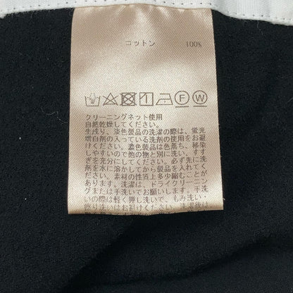 PLAIN PEOPLE プレインピープル ブラック A1543UP133 ハイツイストミニ裏毛ラップ風テーパードパンツ ボトムス