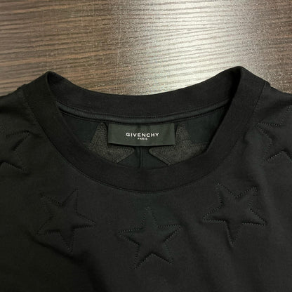 GIVENCHY ジバンシィ ブラック 13F 7341 651 スターパッチ/刺繍 Tシャツ トップス