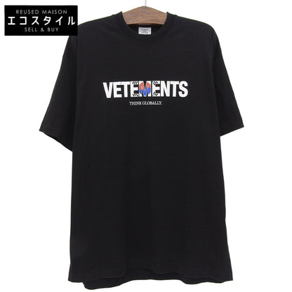 VETEMENTS ヴェトモン South Korea Flag Logo Tee トップス メンズ ブラック S UA52TR280SK トップス