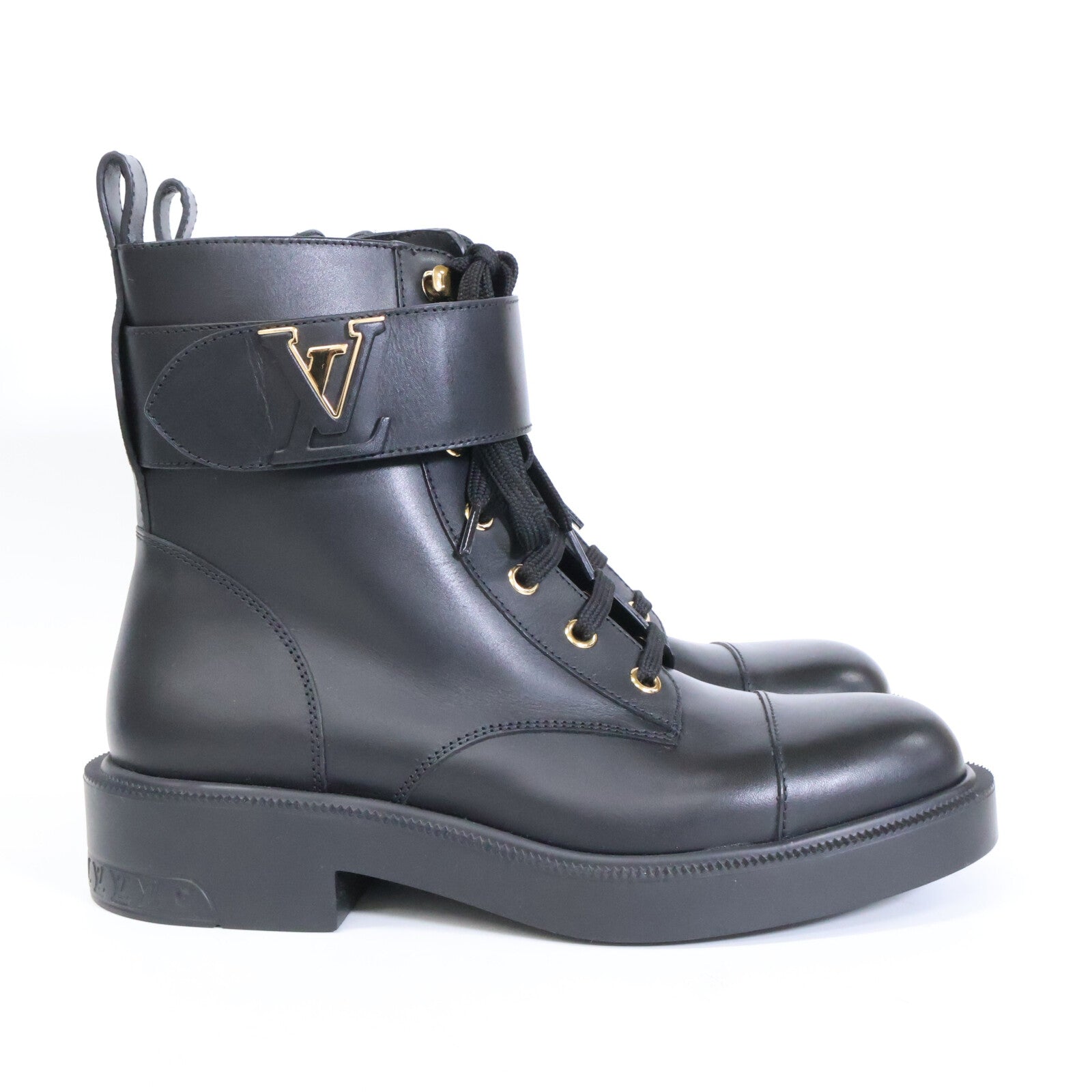 LOUIS VUITTON ルイヴィトン 新品同様 25年製 1ADCIU シチズン フラットレンジャー ブーツ シューズ