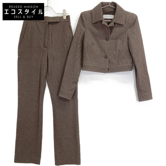 Max Mara 【Excellent condition/25SS】25110410136/25111310136 Carpa Denim Short Jacket/Pants Suit Set-up