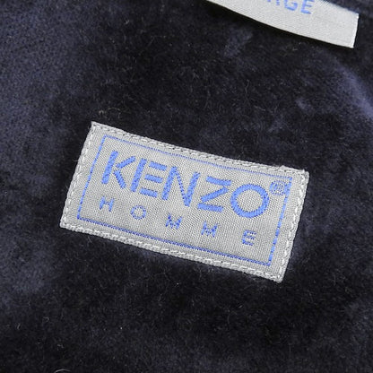 KENZO ケンゾー ベロア ビッグシルエットシャツ トップス メンズ ネイビー L 0991180 トップス