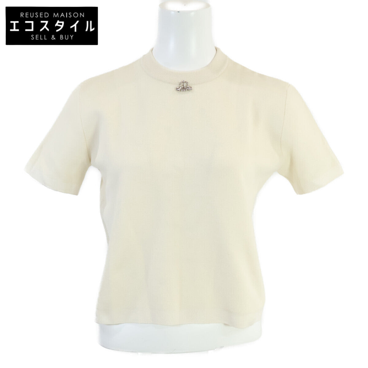 HERMES 【美品/国内正規】5H2679D2 Palefroi Remix Short-sleeved Knit Sweater/ Top