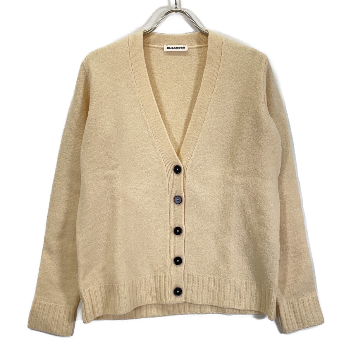 JIL SANDER 极简桑德 23AW J02GP0055 象牙白 羊毛 开衫 上衣