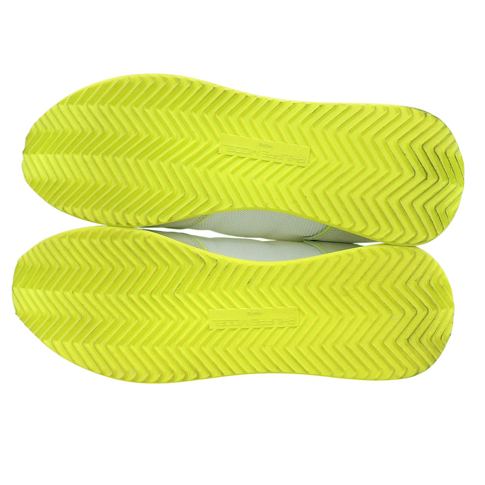 Philippe Model フィリップモデル 美品 ナイロン スエード スニーカー シューズ メンズ ホワイト ライトグレー 45 シューズ 45