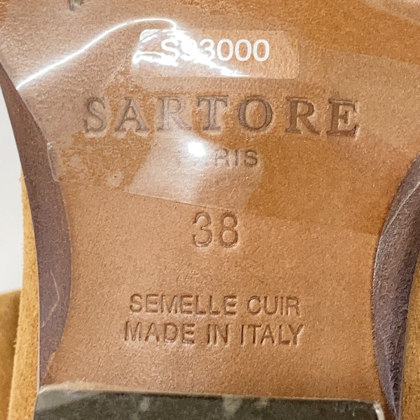 SARTORE 萨特 新同 麂皮 方头 中筒靴 鞋