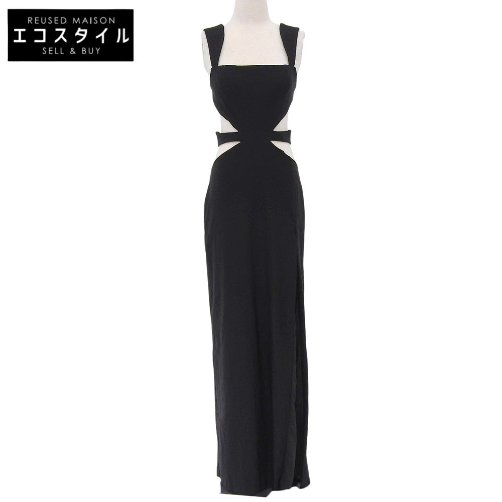 Michael Costello マイケルコステロ 新品同様 サイドスリッド ワンピース ドレス レディース ブラック L ワンピース