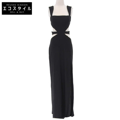 Michael Costello マイケルコステロ 新品同様 サイドスリッド ワンピース ドレス レディース ブラック L ワンピース