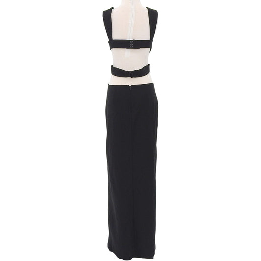 【SALE】 Michael Costello マイケルコステロ 新品同様 サイドスリッド ワンピース ドレス レディース ブラック L ワンピース