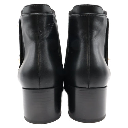 Excellent Condition G46791 Imitation Pearl Chelsea Boots Shoes 37C Ladies