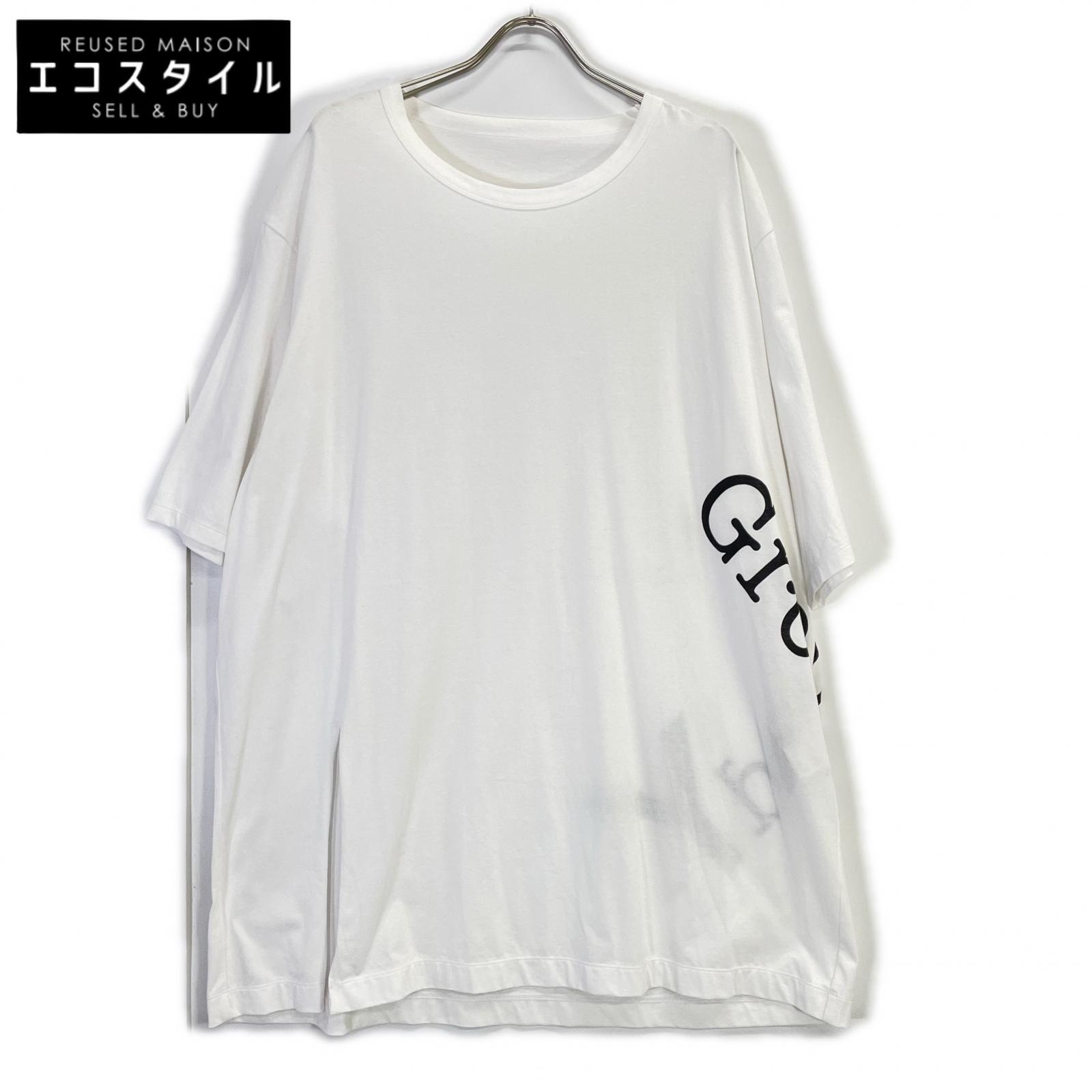 Ground Y グラウンドワイ ホワイト GA-T22-040 ロゴジャンボグラフィック Tシャツ トップス